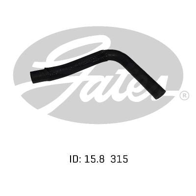 Gates Heater Hose 02-0205 for Toyota Landcruiser 1990-1992 Petrol FJ80 4L