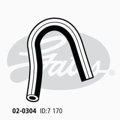 Heater Hose GATES 02-0304 for HONDA CIVIC EE EC ED 1.5L PETROL