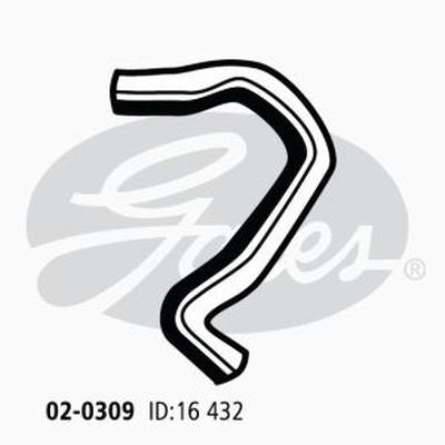 Heater Hose GATES 02-0309 for MAZDA B-SERIE BRAVO UF 2L 2.2L RWD PETROL