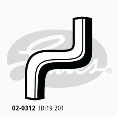 Heater Hose Gates 02-0312 for Toyota 4 Runner Hilux Surf VZN130 3L AWD Petrol