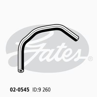 Heater Hose GATES 02-0545 for MITSUBISHI GALANT 2L Petrol