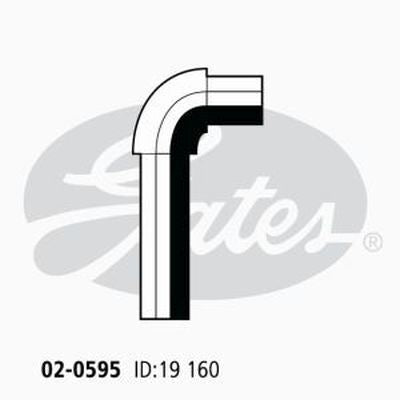 Gates Heater Hose 02-0595 for SUBARU IMPREZA 1992-1998 GCGC8 2L Petrol