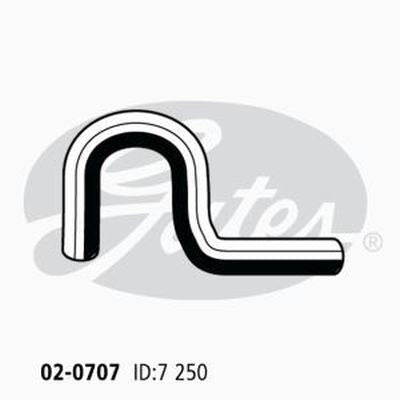 Heater Hose GATES 02-0707 for HONDA CRX EE ED 1.6L Petrol