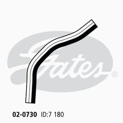Heater Hose GATES 02-0730 for HONDA CIVIC EK 1995-1999 1.6L