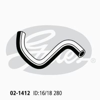 Heater Hose Gates 02-1412 for MAZDA/ EUNOS 121 DB 1.3L 1990-97