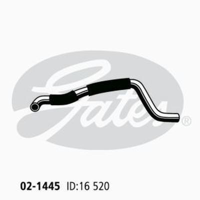 Heater Hose Gates 02-1445 for Toyota Corolla AE102 AE112 1.8L Petrol