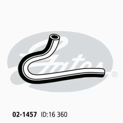 Heater Hose Gates 02-1457 for Toyota Landcruiser HDJ100 4.2L 1998-2007 Diesel