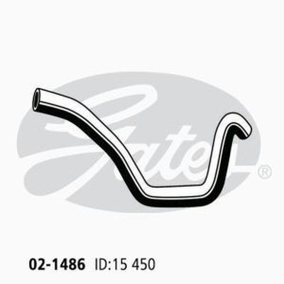Heater Hose Gates 02-1486 for SUBARU IMPREZA GD GDB 2L 2005-2007 PETROL