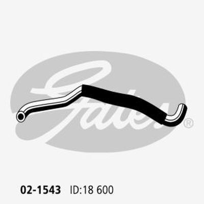 Heater Hose Gates 02-1543 for HOLDEN CAPTIVA 7 CG 2L 2007-2011 DIESEL
