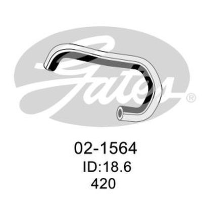 Heater Hose Gates 02-1564 for NISSAN NAVARA PATHFINDER 4L PETROL