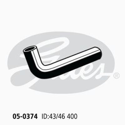 Radiator Hose Lower Gates 05-0374 for FORD F100 F250 4.1L 1970-85
