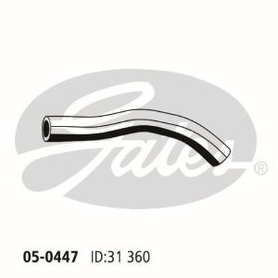 Radiator Hose Lower Gates 05-0447 for Toyota Stout RK101 2L 1968-79