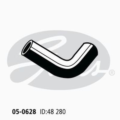 Radiator Hose Lower Gates 05-0628 for ISUZU FSR450 FSR500 5.8L 1986-92 DIESEL