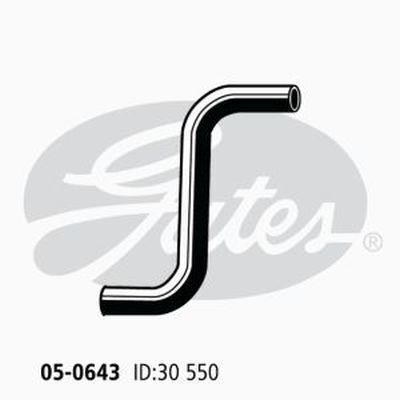 Radiator Hose Upper Gates 05-0643 for Toyota Camry SV20 1.8L 1986-1989 Petrol