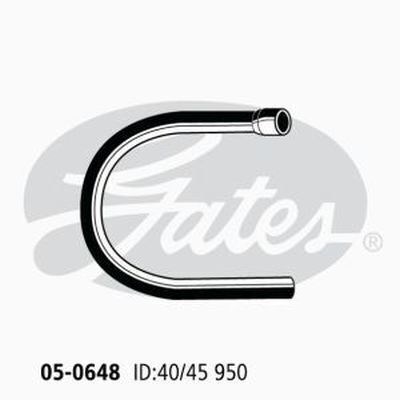 Radiator Hose Upper Gates 05-0648 for MITSUBISHI CANTER 3.3L FE 1978-1988 DIESEL