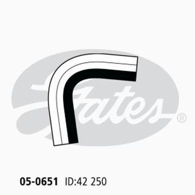 Radiator Hose Lower Gates 05-0651 for MITSUBISHI FUSO FIGHTER FM515 6.6L 1985-89 DIESEL