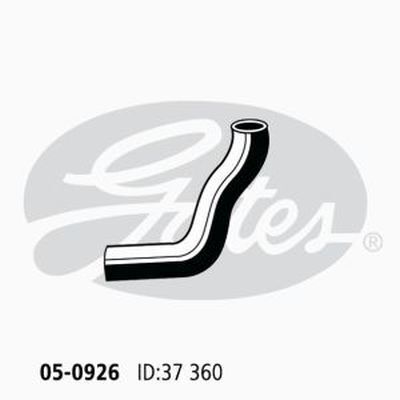 Radiator Hose Upper Gates 05-0926 for Toyota Landcruiser 3.6L 1979-1980 Diesel