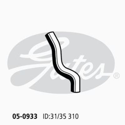 Radiator Hose Upper Gates 05-0933 for VOLVO 2.3L 1984-1986 PETROL