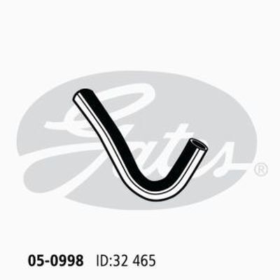 Radiator Hose Lower Gates 05-0998 for TOYOTA COROLLA KE55 1.3 1978-1981 PETROL