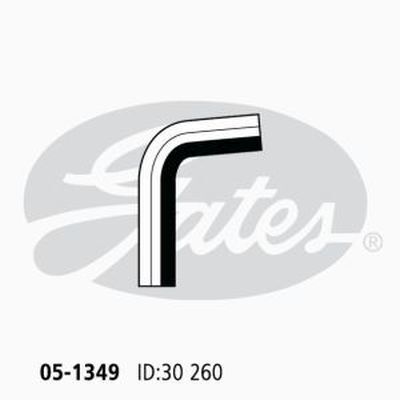 Radiator Hose Upper Gates 05-1349 for Toyota Corolla AE82 1.6L 1986-1989 Petrol