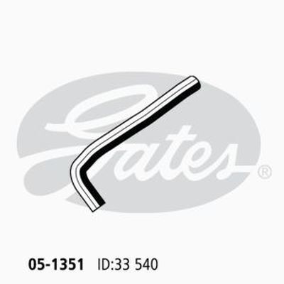 Radiator Hose Lower Gates 05-1351 for Toyota Tarago 2.2L 1984-1990