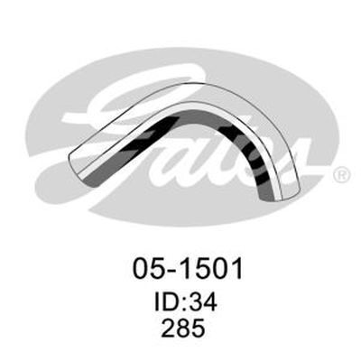 Radiator Hose Upper Gates 05-1501 for Mitsubishi Pajero NH,NJ,NK,NL SUV 24V (V45W, V25W) 3.5 Petrol 6G74,6G74