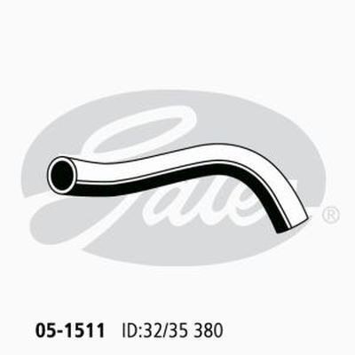 Radiator Hose Lower Pipe to Eng Gates 05-1511 for Toyota Hilux Ute LN147 3.0 Diesel 5L-E