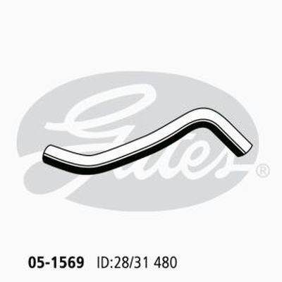 Radiator Hose Lower Gates 05-1569 for Toyota Corolla EE90 1.3L 1987-92