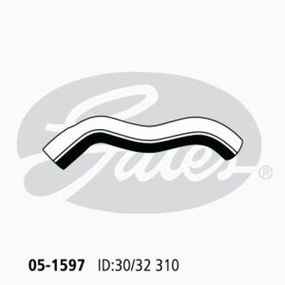 Radiator Hose Upper Gates 05-1597 for Holden Rodeo TF C/Chassis(TFR30) 2.2 Petrol C 22 NE
