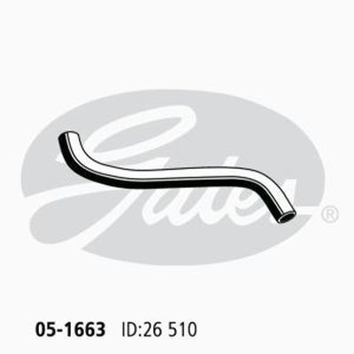 Radiator Hose Lower Gates 05-1663 for Toyota Starlet EP70 EP71 1984-90