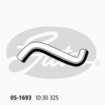 Radiator Hose Lower Gates 05-1693 for 1.8L Toyota Corolla CE90 1987-91