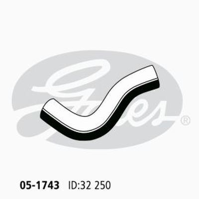 Radiator Hose Upper Gates 05-1743 for DAEWOO NUBIRA J100 J150 2L 1998-2003 PETROL
