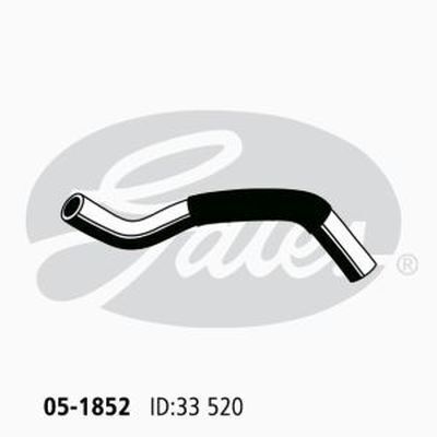 Radiator Hose Lower Gates 05-1852 for NISSAN 180 SX SILVIA S13 2L 1991-1997 PETROL