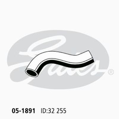 Radiator Hose Lower (From RAD) Gates 05-1891 for Toyota Hilux LN167,LN172 Ute D 3.0 Diesel 5L-E