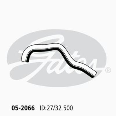Radiator Hose Upper (11/08 on) Gates 05-2066 for Ford Fiesta WS Hatchback 1.6 Petrol HXJA