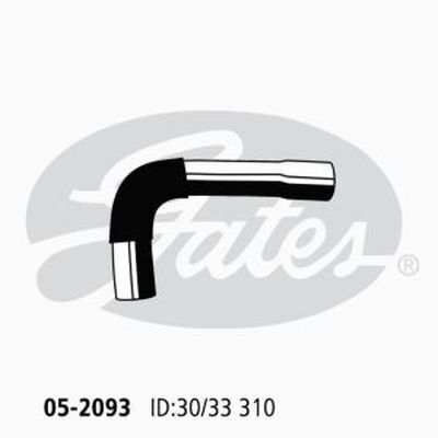 Radiator Hose Upper (1) Gates 05-2093 for Toyota Corolla ZRE152 Sedan 1.8 Petrol 2ZR-FE