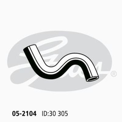 Radiator Hose Upper (From RAD) Gates 05-2104 for Toyota Yaris NCP131 Hatchback 1.5 Petrol 1NZ-FE