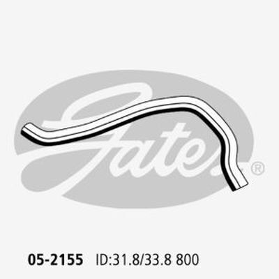 Radiator Hose Upper Gates 05-2155 for Hyundai i30 FD Hatchback CRDi 1.6 Diesel D4FB