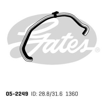 Radiator Hose Lower Gates 05-2249 for FORD TRANSIT VM 2.4L 2006-2014 DIESEL