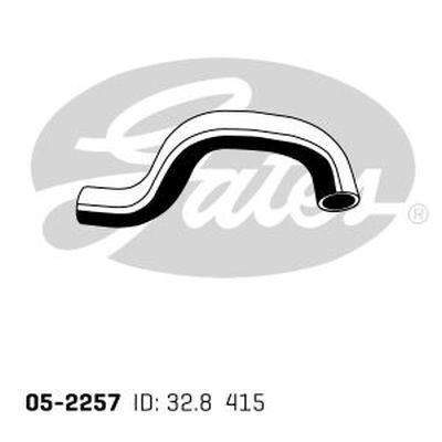Radiator Hose Upper Gates 05-2257 For Suzuki SX4 EY, GY (RW415, RW416, RW420) 2.0 Petrol J20A