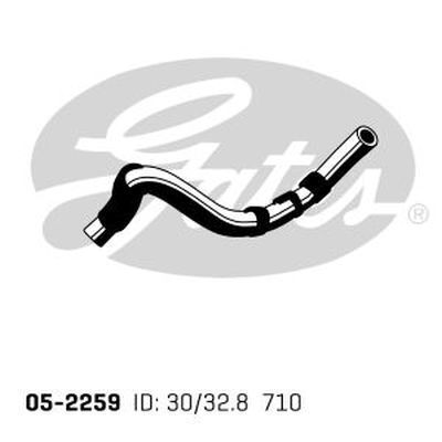 Radiator Hose Upper Gates 05-2259 For Toyota
