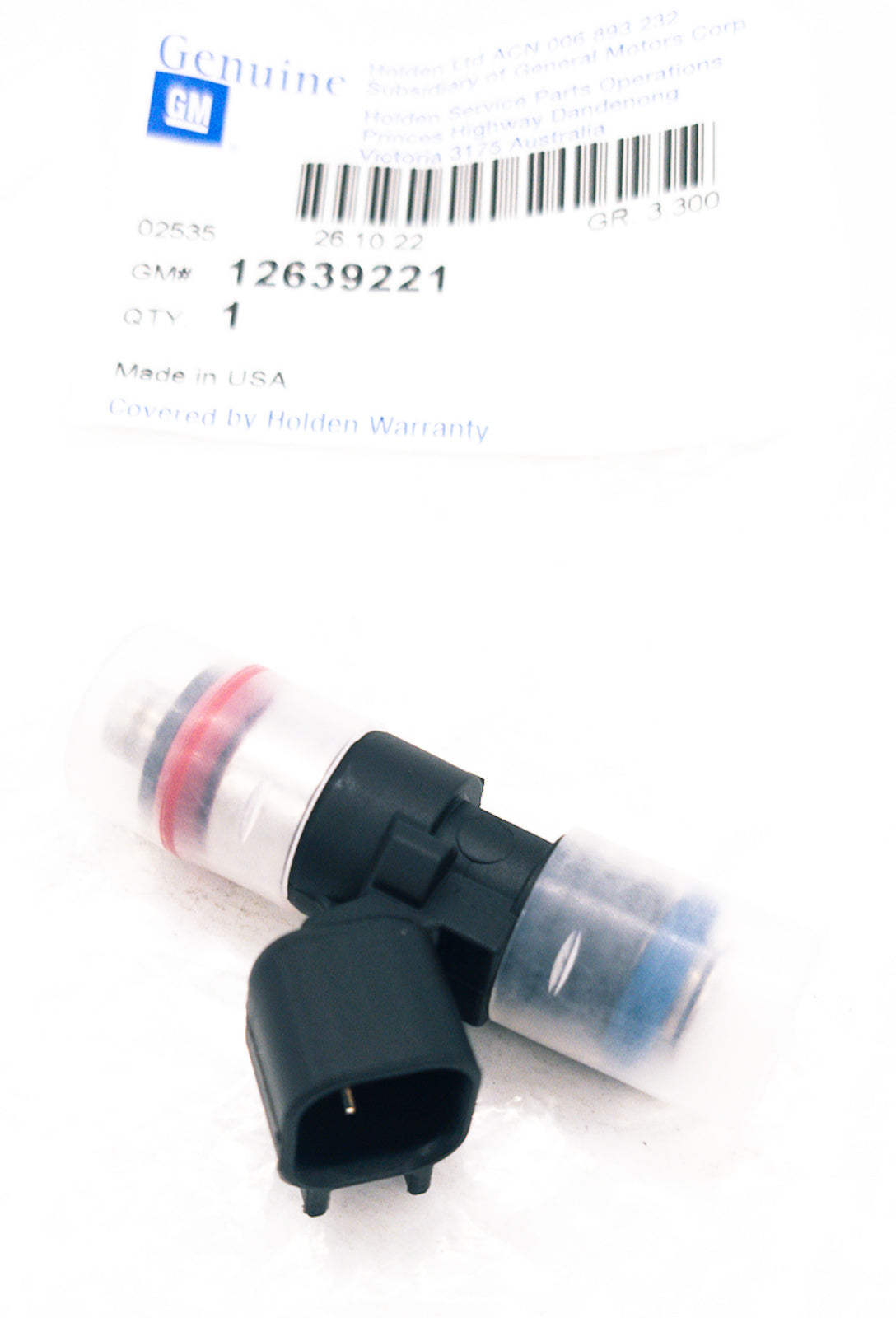 Injector Fuel 12639221 for GM Holden VE SII VF WN 6.0L OE Sequential Multi-Port Fuel Injector Assembly