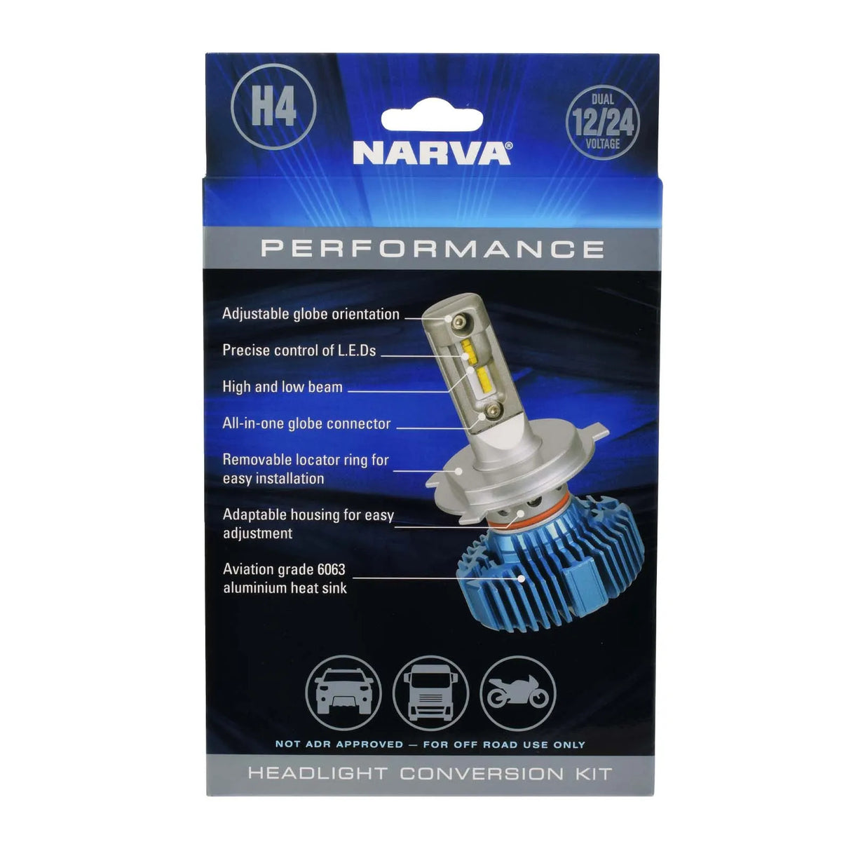 H4 12/24V Led Conversion Kit Narva 18404