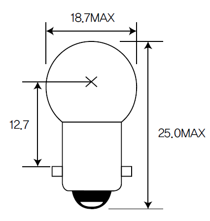 Bulb, indicator,Bulb, taillight,Bulb, reading light Acdelco ACG18