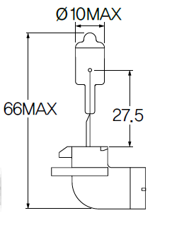 Bulb, fog light Acdelco ACH27W2