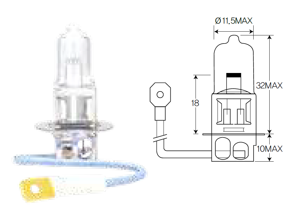 Bulb, fog light Acdelco ACH3
