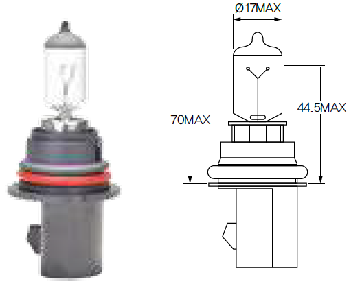 Bulb, headlight Acdelco ACHB1
