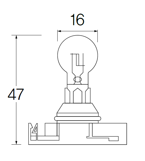 Bulb, reverse light Acdelco ACPS19W