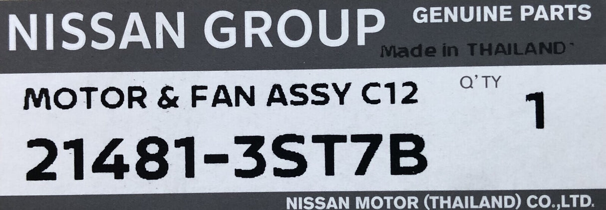 Motor & Fan Assembly-With Shroud 21481-3ST7B for Nissan