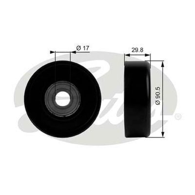 Micro V-Fan Drive Belt Idler Pulley Gates 38001 For Pontiac Mazda Lexus Honda Holden GMC FPV Ford Dodge Chevrolet Cadillac